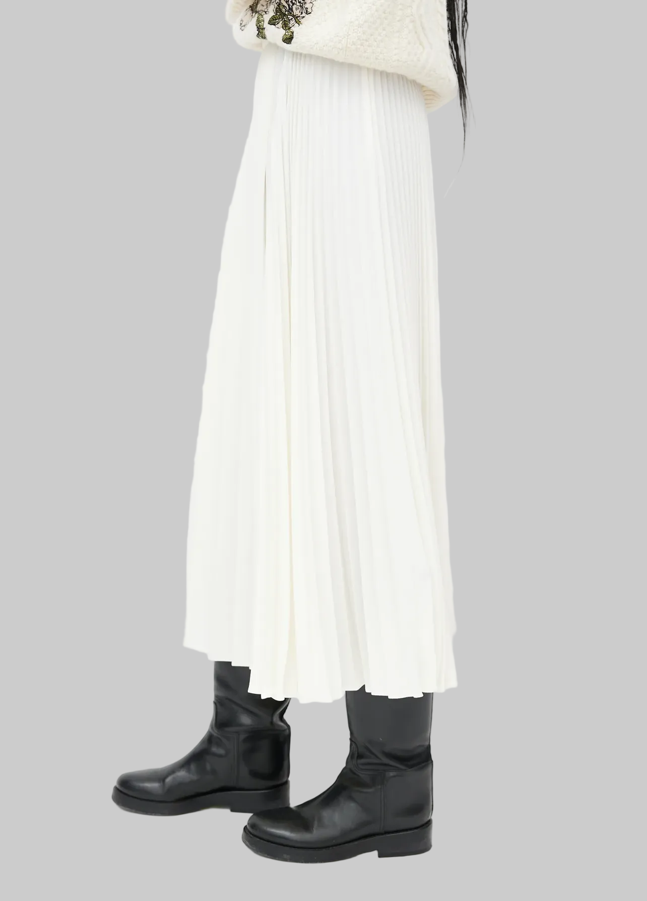 VALENTINO GARAVANI Pleated Midi Skirt - Size S