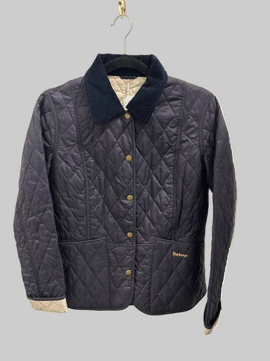 BARBOUR Quilted Navy Jacket - Size xs