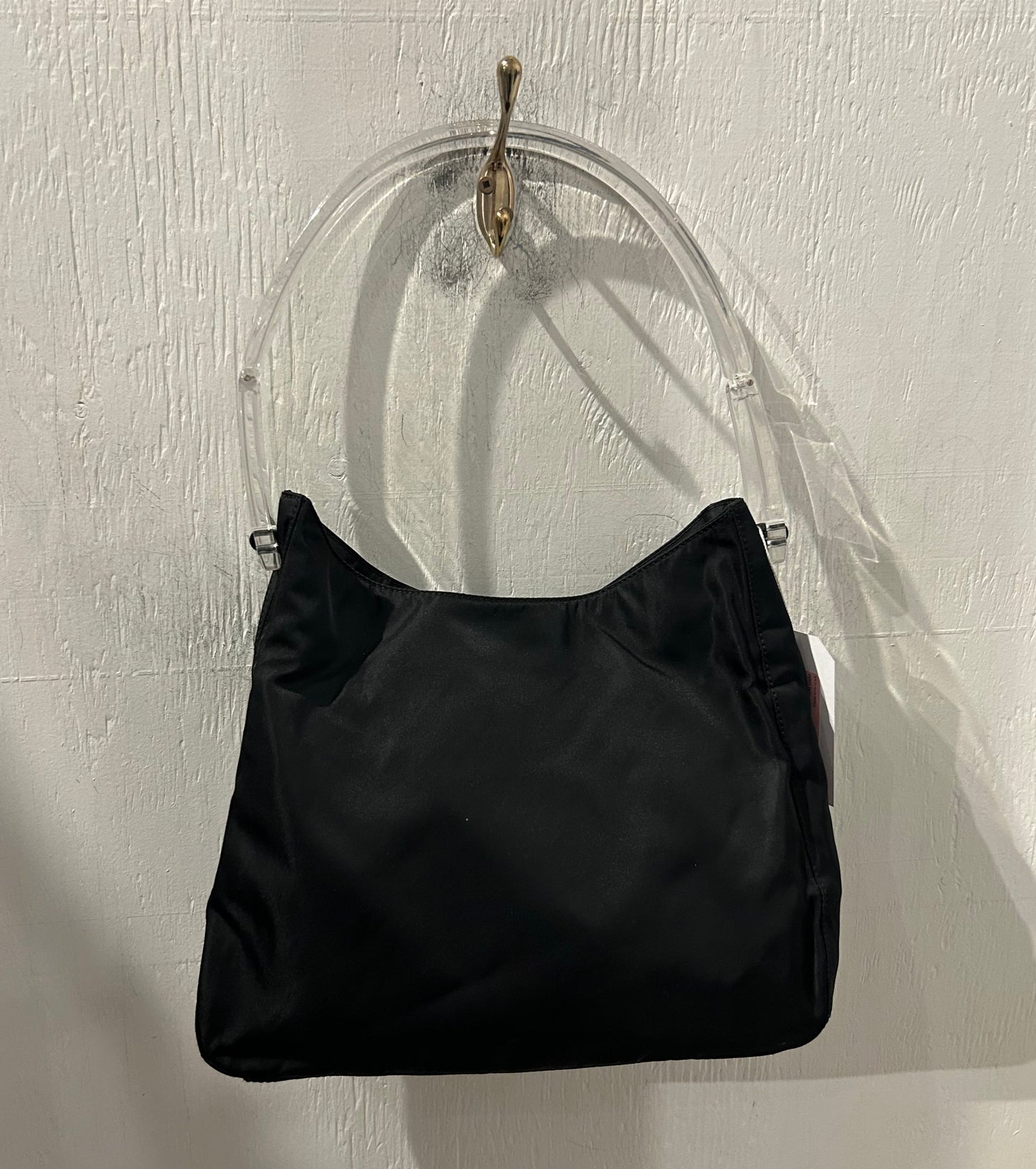 PRADA Nylon Tessuto Lucite Top Handle