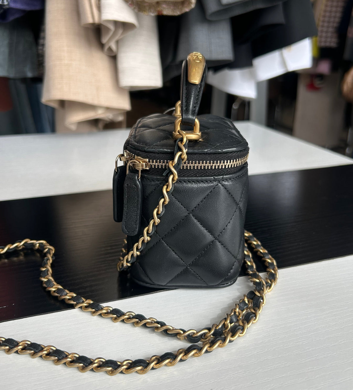 CHANEL CC Top Handle Vanity