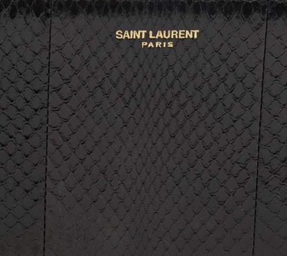 SAINT LAURENT Ayers Watersnake Leather Chain Pouch