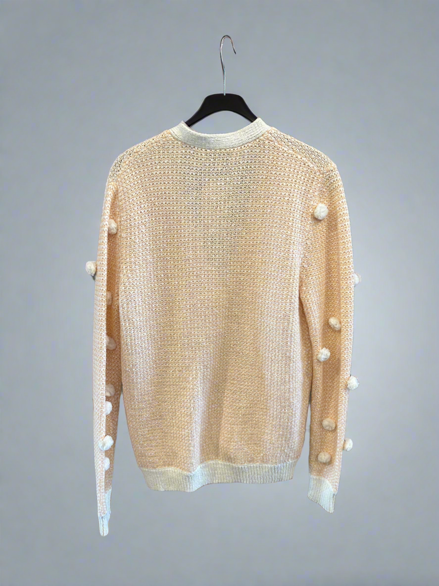 PHILIP LIM Cardigan With Pom Pom - Size xs