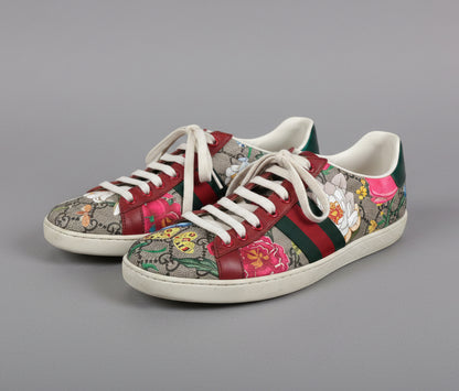 GUCCI Flora Guccissima Sneakers - Size 38