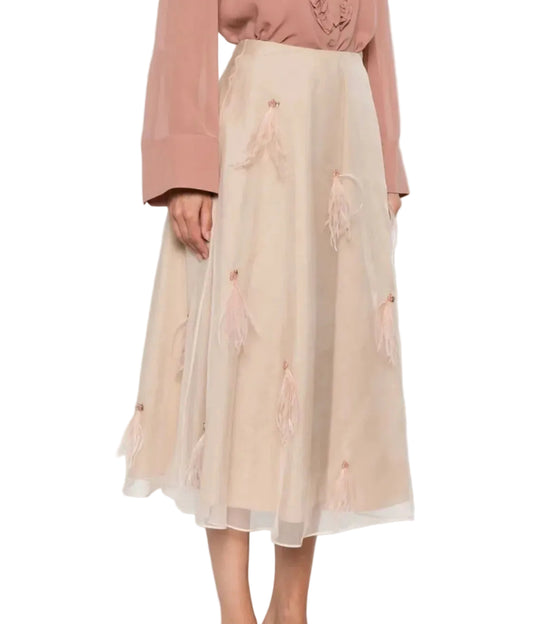 DOROTHEE SCHUMACHER Feather Maxi Skirt - Size 3