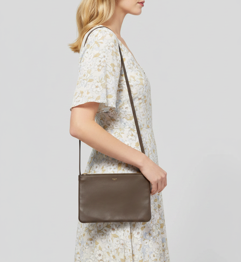 CÉLINE Brown Leather Trio