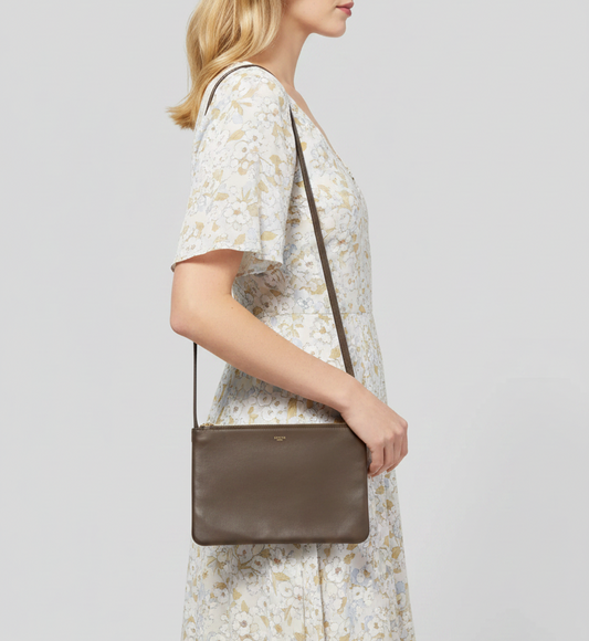 CÉLINE Brown Leather Trio