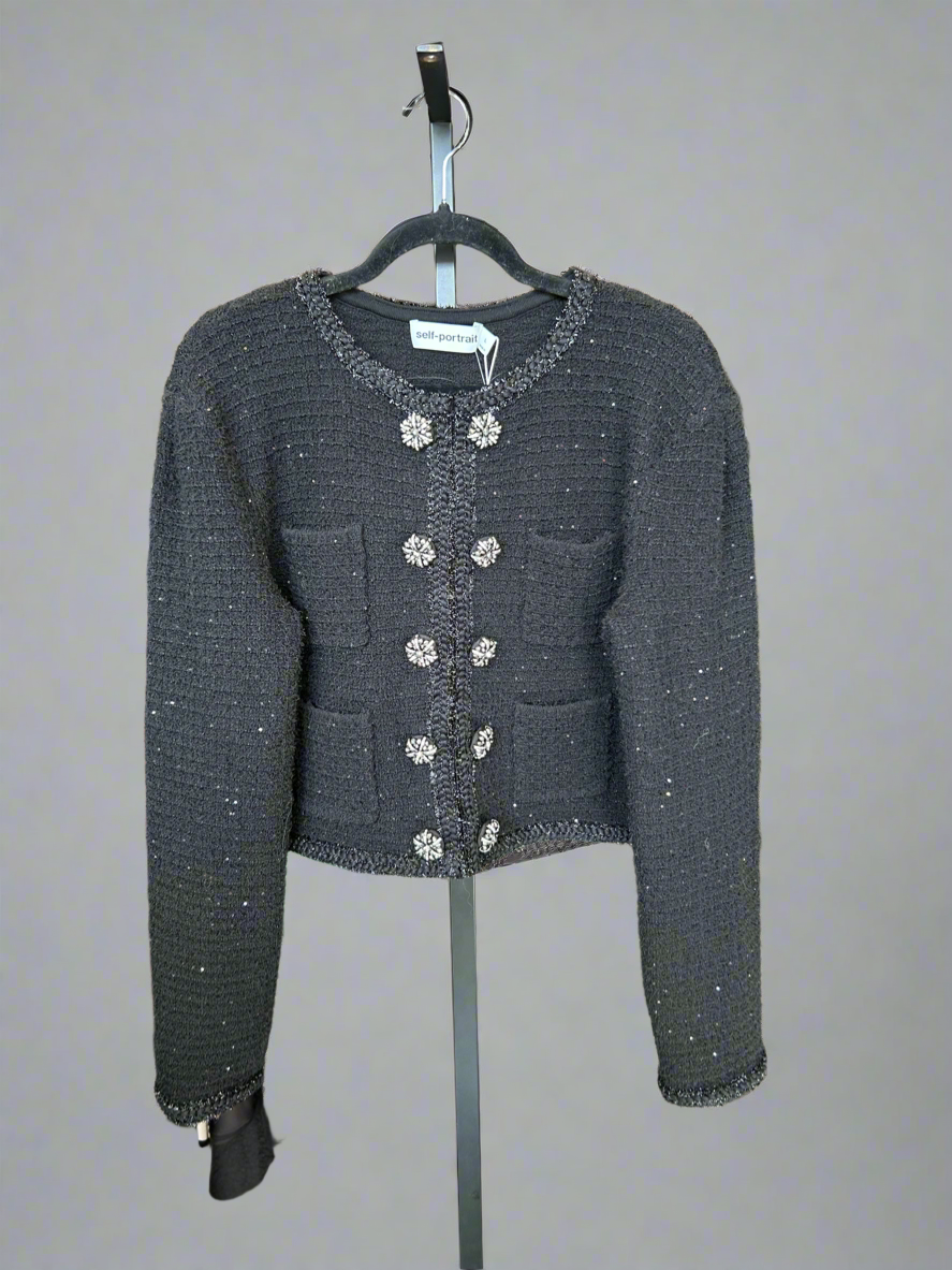 NEW* SELF-PORTRAIT Sequin Embellished Jacket - Size L