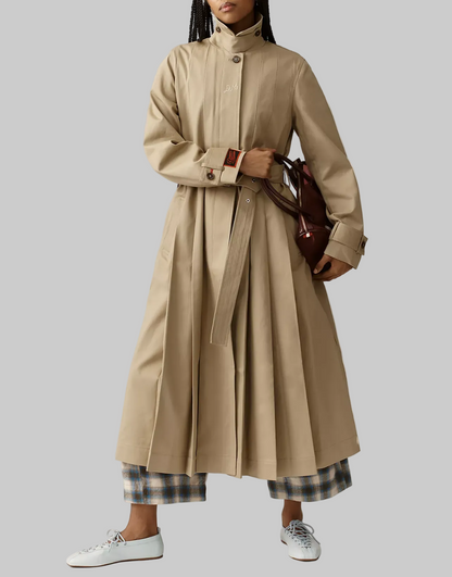 NEW* DAMSON MADDER Sofia Pleated Trench Coat - Size 12