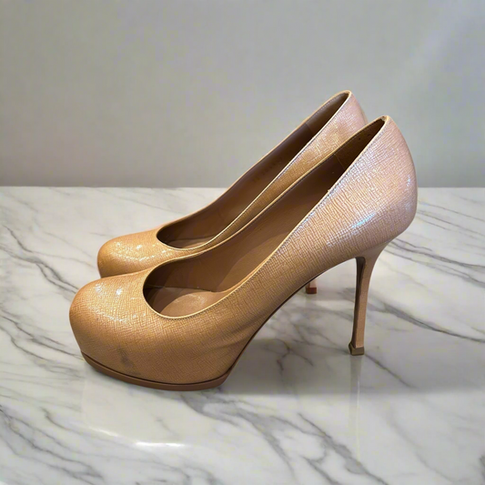 SAINT LAURENT Platform Pumps - Size 38