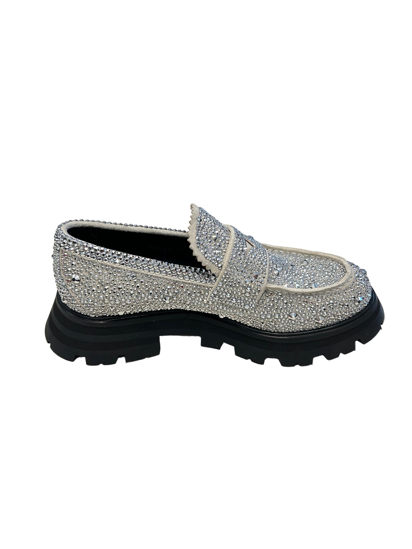 ALEXANDER MCQUEEN Wander Crystal Embellished Loafer - Size 37