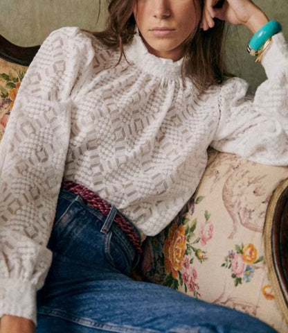 SEZANE Shona Blouse - Size 38