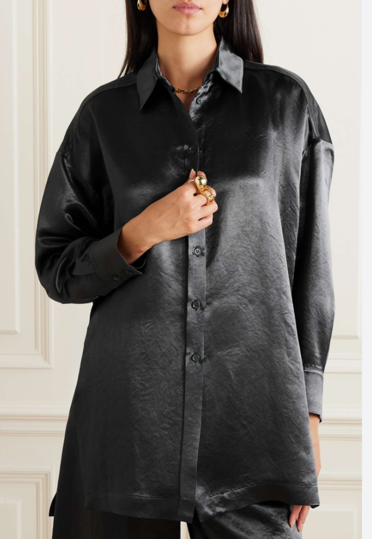 Max Mara Leisure Bacio Crinkle Satin Set - Size 14