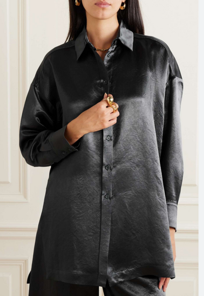 Max Mara Leisure Bacio Crinkle Satin Set - Size 14