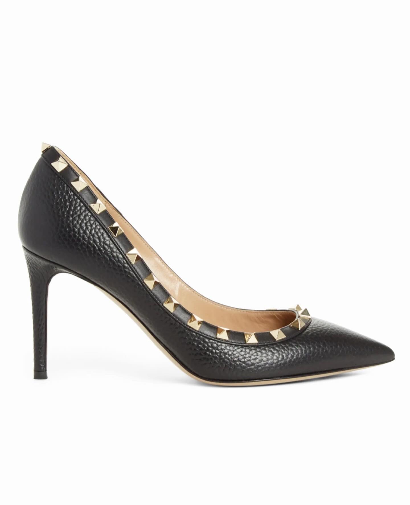 Rockstud Pointed Toe Pumps - Size 37