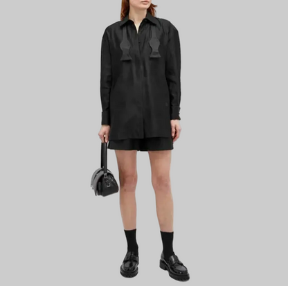 MAX MARA Marea Tuxedo Style Shirt - Size L