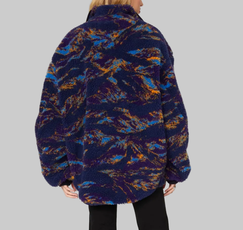 R13 Oversized Zip Up Fleece - Size M