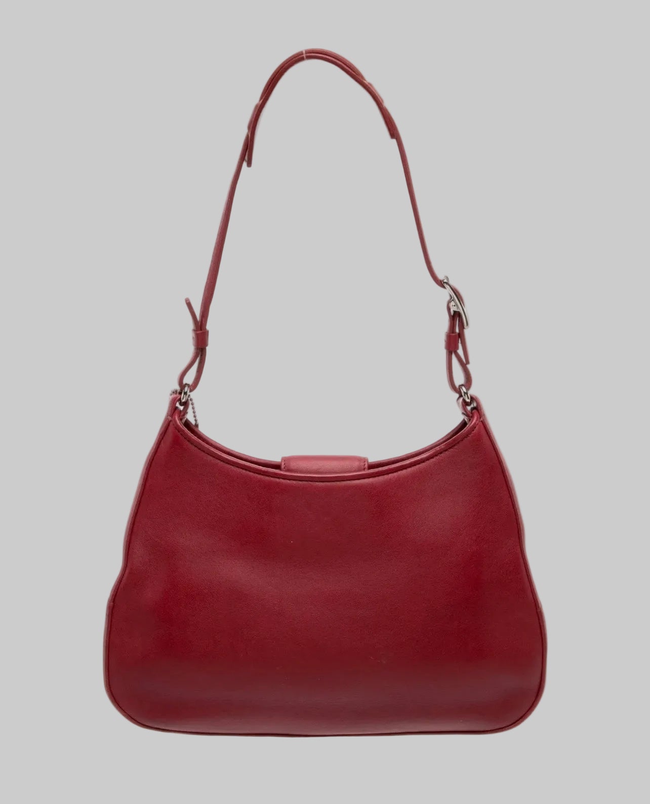 COACH Red Vintage Leather Shoulder Bag