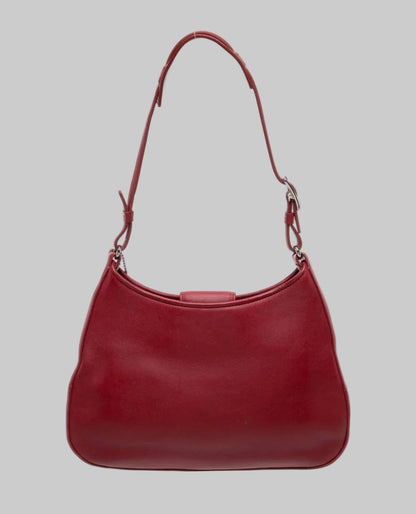 COACH Red Vintage Leather Shoulder Bag