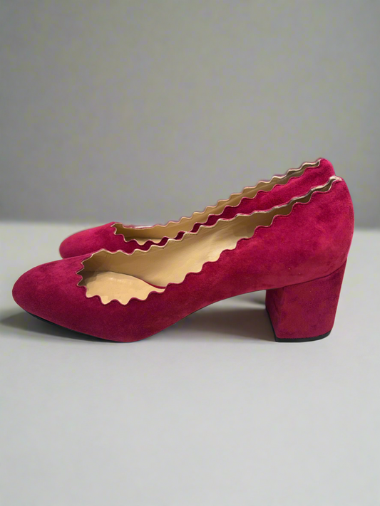 New* CHLOE Suede Laurent Heel - Size 40