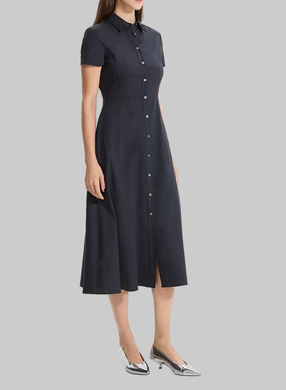 THEORY Black Linen Dress - Size 4