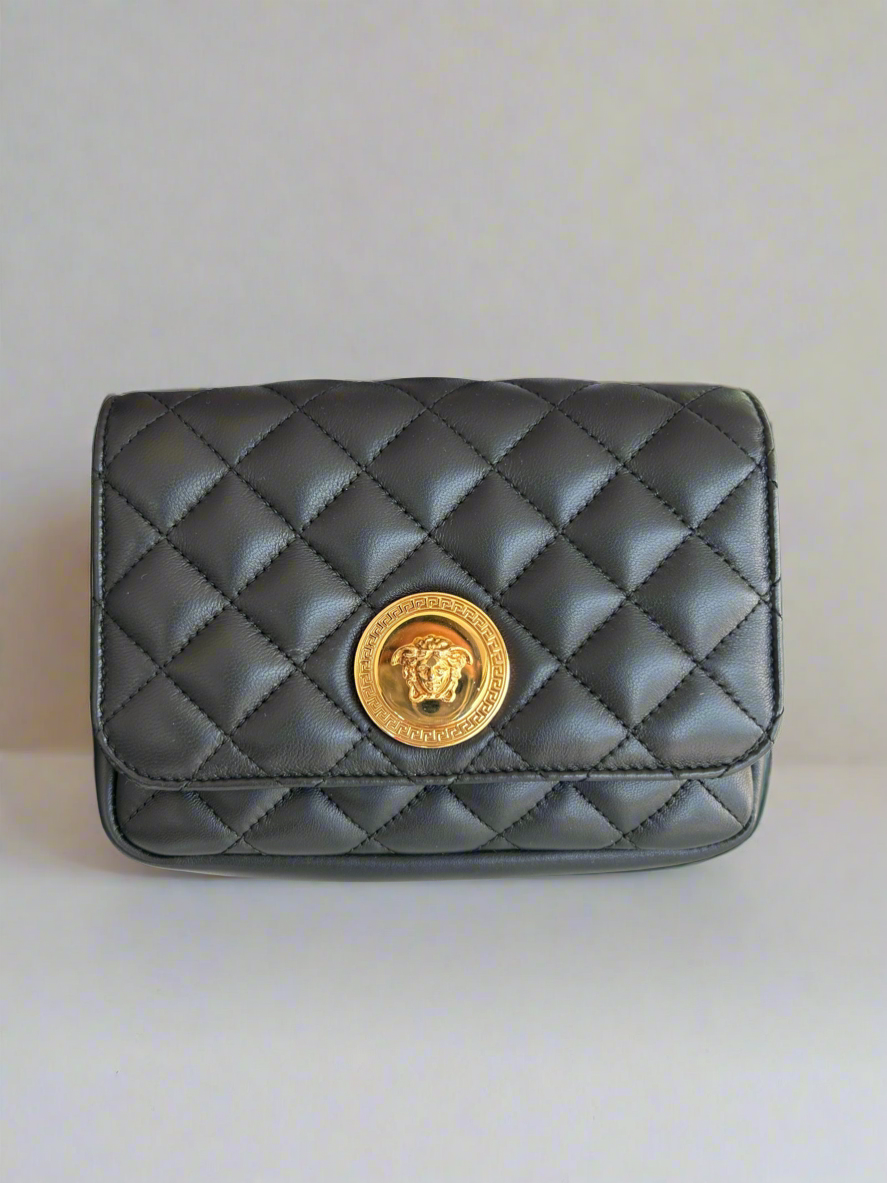 VERSACE Medusa Quilted Crossbody