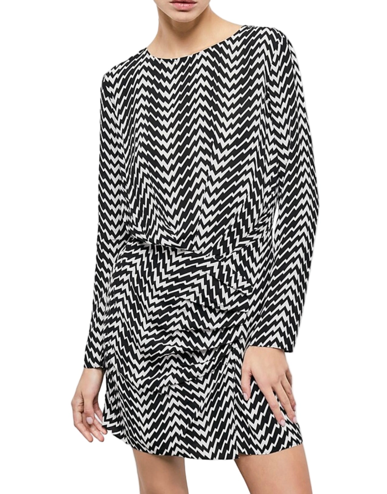 NEW* THE KOOPLES BNW Patterned Mini Dress - Size 2