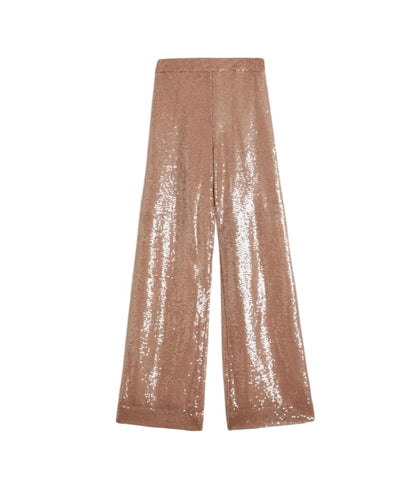 Ted Baker Sequin Wide Leg Trouser - Size Large