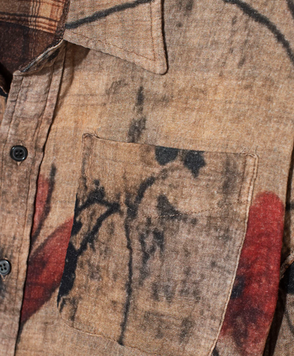 R13 Reversible Plaid/Floral Button Up - Size xs