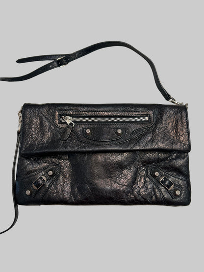 BALENCIAGA Envelope Clutch With Crossbody Strap