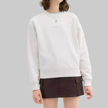 COACH White Logo Crew - Size S