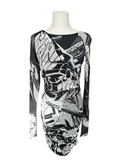 EMILIO PUCCI Ruched Nylon Dress - Size 6