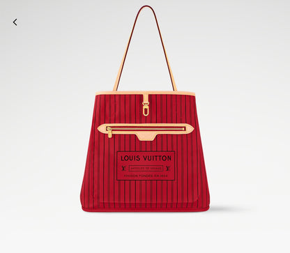 LOUIS VUITTON Neverfull MM Monogram Inside Out Stripe Tote