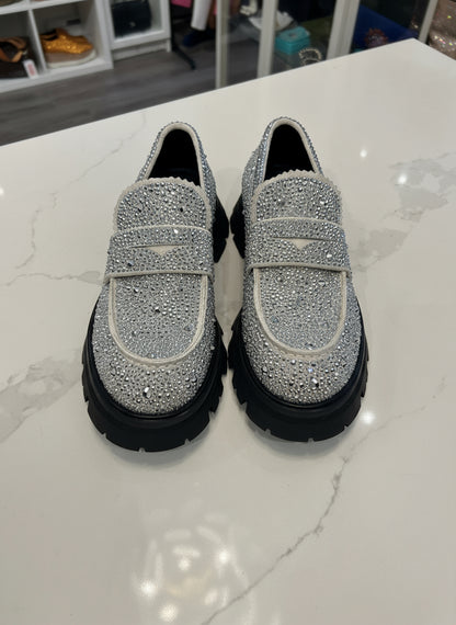 ALEXANDER MCQUEEN Wander Crystal Embellished Loafer - Size 37