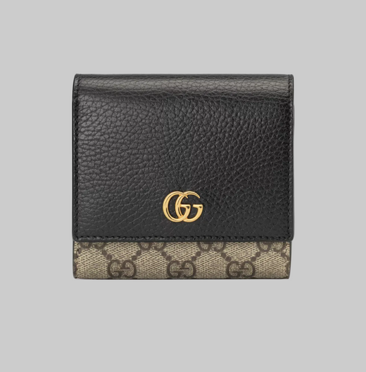GUCCI Bi-Colour GG Marmont Medium Wallet