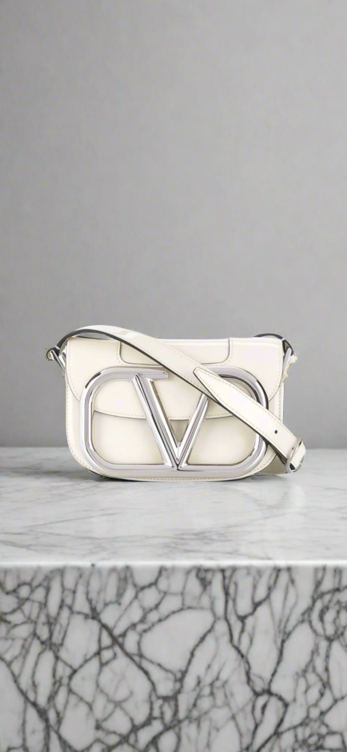 Valentino Garavani Patent Small Supervee  Shoulder Bag