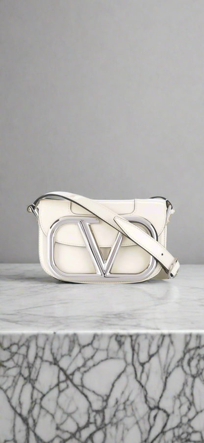 Valentino Garavani Patent Small Supervee  Shoulder Bag