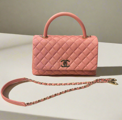 CHANEL Pink Caviar Coco Bag