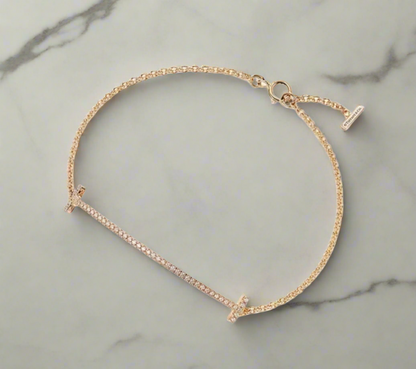 TIFFANY T Smile Bracelet With Diamonds