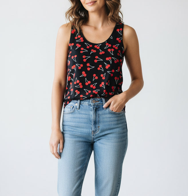 SAINT LAURENT Cherries Tank - Size M