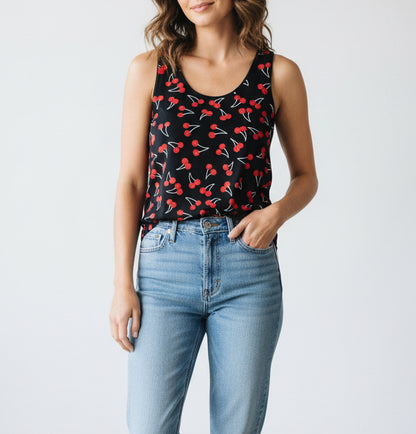 SAINT LAURENT Cherries Tank - Size M