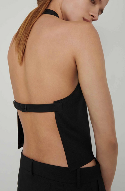 WARDROBE NYC Backless Halter Top - Size XS