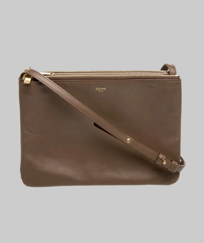 CÉLINE Brown Leather Trio