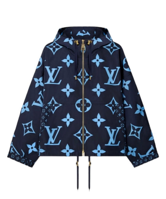 Louis Vuitton Midnight Monogram Hooded Parka - Size 38