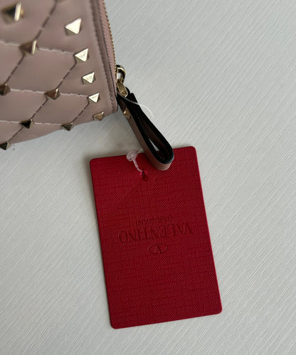 NEW* VALENTINO Rockstud Zip Wallet