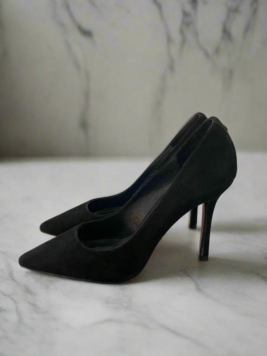 Wishbone Suede Heels - Size 7.5