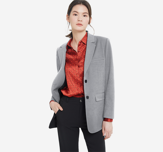 Lily Silk Blazer - Size M