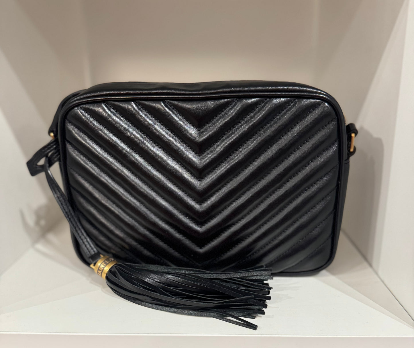 SAINT LAURENT Medium Lou YSL Monogram Leather Camera Bag
