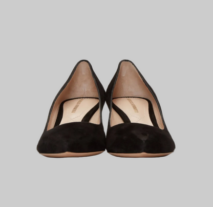 NICHOLA KIRKWOOD Faux Pearl Suede Pump - Size 41