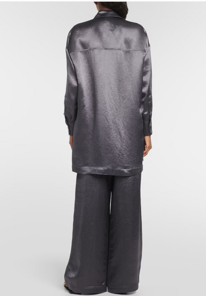 Max Mara Leisure Bacio Crinkle Satin Set - Size 14