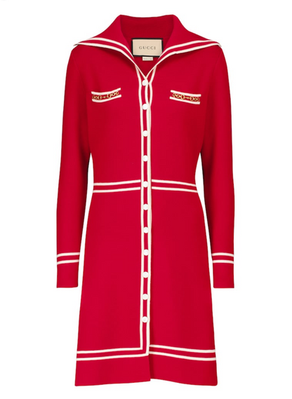 GUCCI Wool Mini Dress - Size S